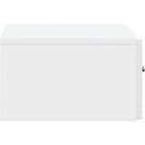  Stenski nočni omarici Bela visok sijaj 49 x 34,5 x 20 cm, (5000209444) | Shoptok.si