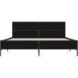  Okvir za krevet crni 120x190 cm konstruirano drvo i metal | shoptok.hr