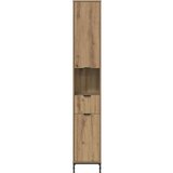 vidaXL Visoka kopalniška omara artisan hrast 31.5 x 33 x 190 cm | Shoptok.si