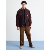 Carhartt WIP Prehodna jakna 'Whitsome' oranžna / vinsko rdeča / bela | Shoptok.si