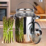 Gsw Tridelni visoki lonec za šparglje, beluše 16cm / 4,2l / indukcija / inox, (20456261) | Shoptok.si