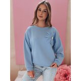 DStreet Bluza damska one size oversize FLORINE błękitna | shoptok.hr