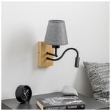 Brilagi - LED zidna lampa NUBILA WOOD 1xE27/25W/230V + LED/3W hrast/siva | Eponuda.com