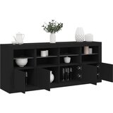 vidaXL Komoda s LED svjetlima crna 163x37x67 cm | shoptok.hr