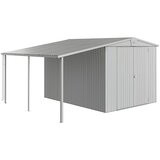 BIOHORT Europa Bočna nadstrešnica (D x Š: 3 x 1,5 m, Čelik, Metalik srebrne boje) | shoptok.hr