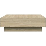 vidaXL Klubska mizica sonoma hrast 90x90x28 cm iverna plošča | Shoptok.si
