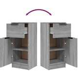  Komoda 2 kosa siva sonoma 30x30x70 cm konstruiran les, (21073347) | Shoptok.si