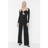 Trendyol Black Asymmetric Collar Detailed Jumpsuit | Shoptok.si