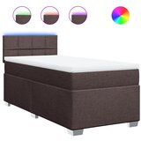  The Living Store Box spring postelja z vzmetnico temno rjava 90x200 cm blago - Box Spring Postelja, (21520743) | Shoptok.si