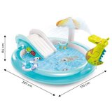 Intex Okrogli bazen na napihovanje z toboganom za otroke, Krokodil | Shoptok.si