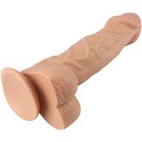 Lovetoy Real Extreme - prisesek na površino, dildo z modoma - 23 cm (naravna barva) | Shoptok.si