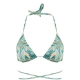 Trendyol Green Paisley Patterned Bikini Top cene