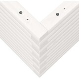  Vrtno cvetlično korito belo 90x40x45,5 cm trdna borovina | Shoptok.si