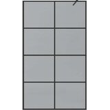  Zid za walk-in tuš Crna 115 x 195 cm Staklo otporno na udarce | shoptok.hr