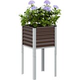 vidaXL Vrtna sadilica smeđa 45x45x88 cm čelična Cijene