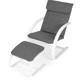 Modern Home stolica za ljuljanje sa nalonom za noge White