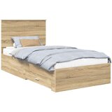  Okvir za krevet s uzglavljem Sonoma hrast 100 x 200 cm | shoptok.hr
