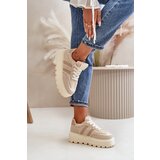 Boto Warm Women's Platform Sneakers with Fur Beige Daivlene | shoptok.hr