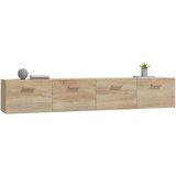 Zidni ormarići 2 kom boja hrasta sonome 100x36 5x35 cm drveni - sonoma hrast 100 x 36.5 x 35 cm 1 1 | shoptok.hr