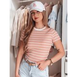 DStreet T-shirt damskie basic w paski LINESS różowy | ePonuda.com