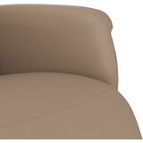  Naslonjač od umjetne kože s osloncem za noge boja cappuccina | shoptok.hr