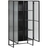 Kave Home Crna željezna vitrina 70x143x41 cm Trixie – | shoptok.hr