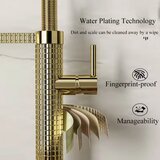 ELITE EDITION Kuhinjska pipa – Dvignite svojo kuhinjo z eleganco pipe | Pipa za pomivalno korito KS1220 — Krom | Shoptok.si