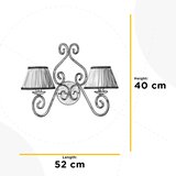 Lesnina XXXL STENSKA SVETILKA Vivienne ////E14 | Shoptok.si