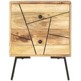  Noćni ormarić 40 x 30 x 50 cm od masivnog drva manga | shoptok.hr