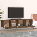 Stenska omarica 2 kosa dimljeni hrast 60x36,5x35 cm inžen. les, (20716535) | Shoptok.si