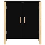  Komoda crna 62 x 38 x 70 cm od konstruiranog drva | shoptok.hr