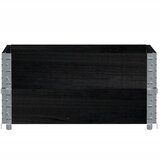  Vrtna sadilica crna 80x60 cm od masivne borovine | shoptok.hr