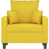  Fotelj svetlo rumen 60 cm blago | Shoptok.si