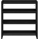 vidaXL Regal za čevlje črn 60x25x62 cm inženirski les | Shoptok.si