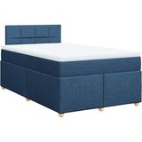  Krevet s oprugama i madracem plavi 120 x 190 cm od tkanine | shoptok.hr