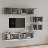  6-dijelni set TV ormarića sivog sonome konstruirano drvo | shoptok.hr