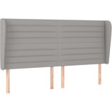 Maison Chic vzglavna omarica - nočna omarica - posteljna omarica z ušesi svetlo sivo 203x23x118/128 cm blago, (21709070) Cene