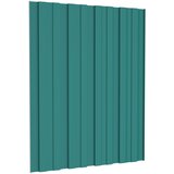 Krovni panel 12 pcs Zelena 60 x 45 cm Pocinčani čelik | shoptok.hr