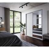 ADRK Klizni ormar s ogledalom LEOR 180 cm - BIJELA | shoptok.hr