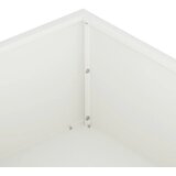  Vrtna saksija 2 kom. Bijela 100 x 100 x 20 cm Čelična vrata - Bijela 100 x 100 x 20 cm 2 | shoptok.hr