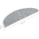  Samoljepljivi otirači za stepenice 15 kom 56x17x3 cm plavi | shoptok.hr