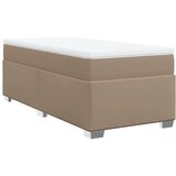  s oprugama i madrac cappuccino 90x190 cm od umjetne kože | shoptok.hr
