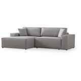 Atelier Del Sofa Kutna sofa Pirlo 145x43x206cm Svijetlo siva | Eponuda.ba