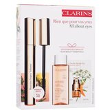 Clarins Mascara Supra Volume Odtenek 01 intense black Set maskara Mascara Supra Volume 8 ml + micelarna vodica Cleansing Micellar Water 50 ml + serum za okoli oči Double Serum Eye 0,9 ml Cene