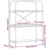  Polica sonoma hrast 80 x 30 x 109 cm Konstruirano drvo | shoptok.hr