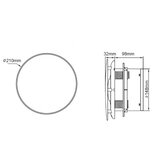  izduvni ventilator 210mm 18W | Eponuda.com