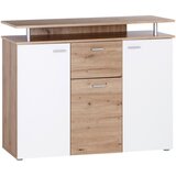Mömax komoda leon, bela, barva hrasta | Shoptok.si