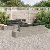  vrtna kavčna garnitura Set 7 Siva Ratan, Poliester, (22065232) | Shoptok.si