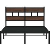 vidaXL Okvir kreveta bez madraca s uzglavljem boja hrasta 120x200 cm | shoptok.hr