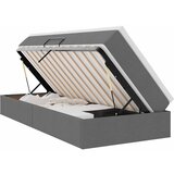 vidaXL Krevet s madracem i skladištem Tamno siva 100 x 200 cm | shoptok.hr